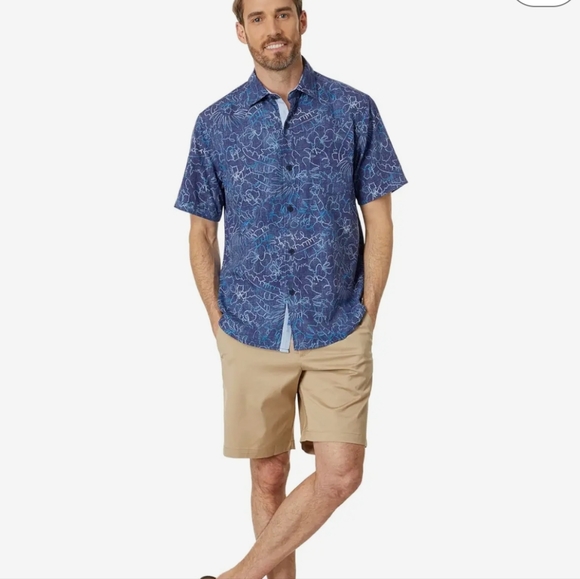 Tommy Bahama Island Zone Between The Vines Short Sleeve Woven Shirt - Picture 1 of 13